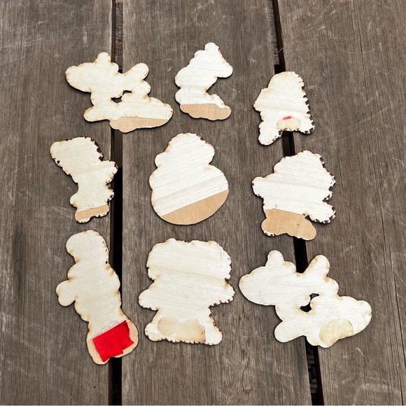 Dr Seuss Pyrography Wood Burning Small Decor Pieces Set of 9 - Picture 6 of 10